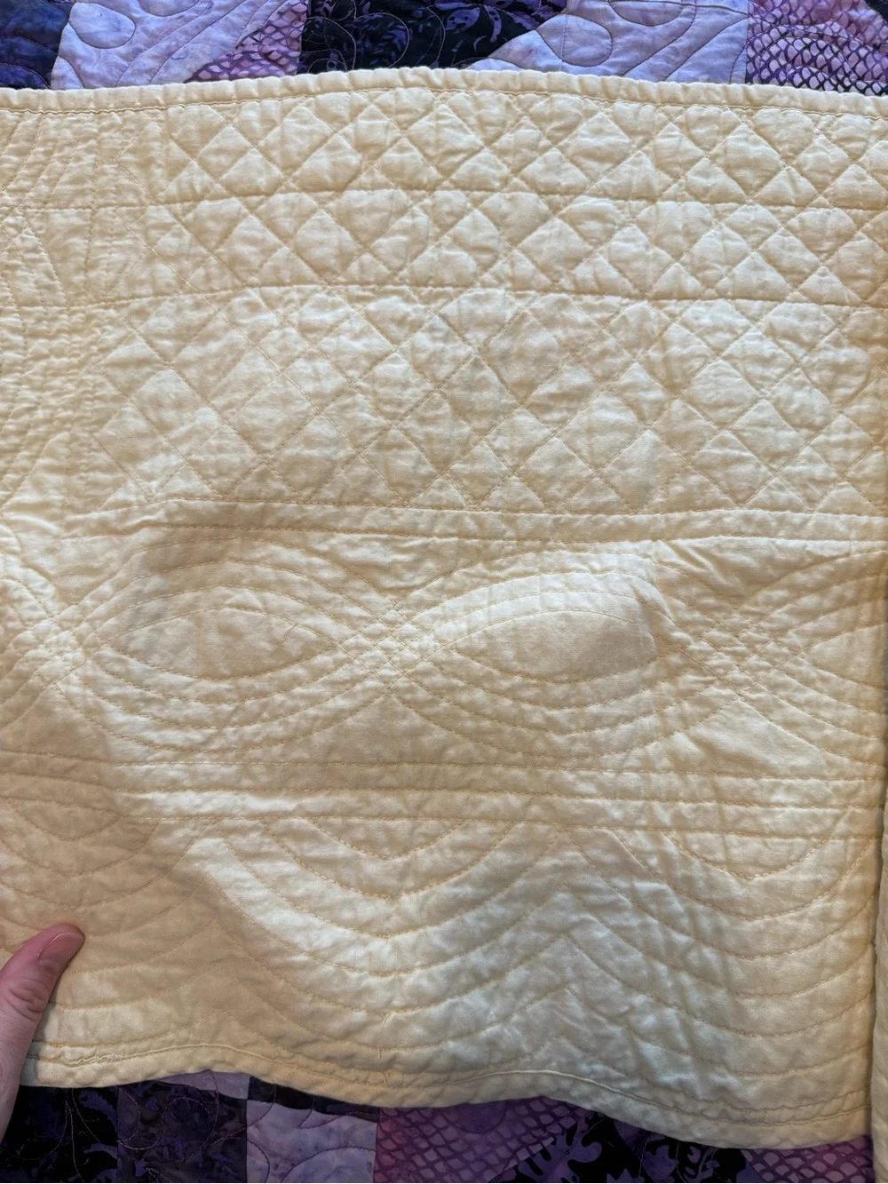 Classic Yellow Quilted Window Valance - Neutral Home Accents